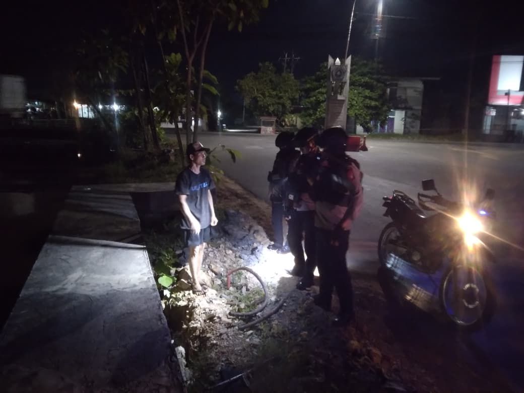 Patroli Rutin, Tim Satresmob Polda Kalbar Berhasil Gagalkan Upaya Pencurian Kabel